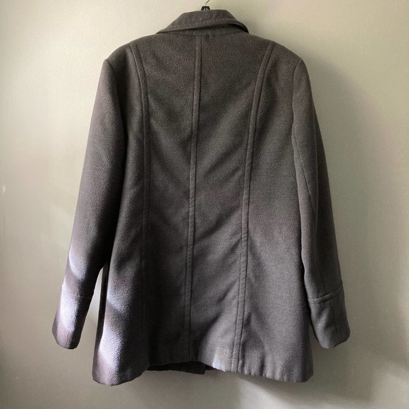 Liz Claiborne Gray Peacoat size XL - Picture 3 of 9